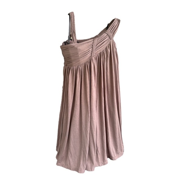 VALLEYGIRL, WOMENS TAUPE MINI DRESS. SIDE POCKETS. SIZE S/M - Picture 5 of 8